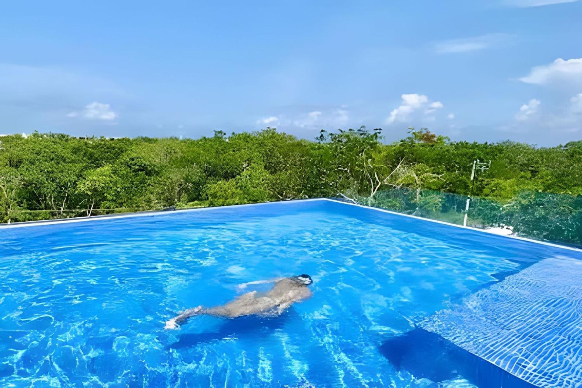 Villa Loft increíble king size Alberca infinita,Gym en medio de la selva Tulum Exterior foto
